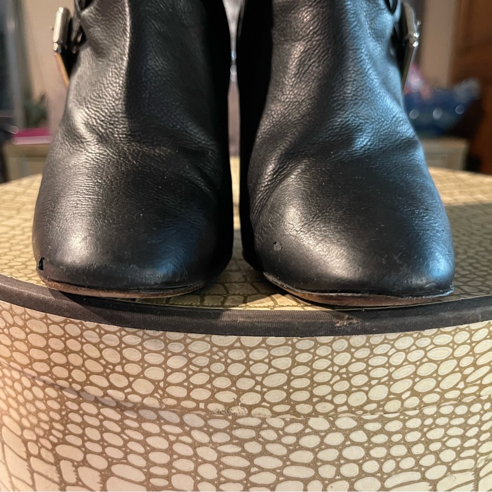 Jimmy Choo | Black Leather Ankle Boots Size: 39 - Picture 8 of 10